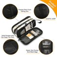 thumbnail image 2 of FORMRS Pencil Case with 3 Compartments Zipper Pouch, Elementary School Level and up, Halloween Black Pumpkins, 2 of 8