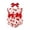 Red, variant on Krdevn Girls Heart Print Romper Set Sleeveless Ruffle Bowknot Baby Bodysuit Headband Valentine Day Outfit,0-3 Months