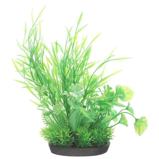 2pcs Artificial Aquarium Grass Plants Fish Tank Plastic Grass Simulation Plants Landscaping Decor