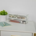 thumbnail image 5 of Martha Stewart Grady Set of 3 Clear Plastic Stackable Storage Boxes with White Engineered Wood Lids, 5 of 10