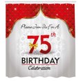 thumbnail image 3 of Ambesonne Floral Shower Curtain, Royal Birthday Party, 69"Wx84"L, Multicolor, 3 of 3