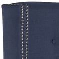 thumbnail image 3 of SAFAVIEH Keegan Winged Tufted Headboard with Nail Heads, Queen, Navy, 3 of 4