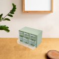 thumbnail image 1 of OUNONA Craft Storage Drawers Jewelry Collection Box With 9-Drawers Design Green 1Pcs, 1 of 8