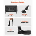 thumbnail image 5 of KFFKFF Hunting Chair with 360° Quiet Rotation, Foldable and Portable Blind Seat, Durable Steel Frame Ground Stool with Seat Cover, Stable Feet, Adjustable Height, 350 Lbs Weight Capacity, 5 of 9