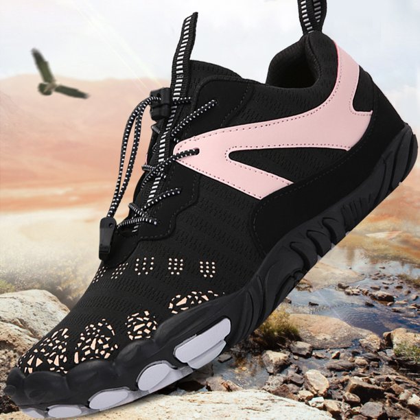 Zapatos de senderismo para hombre Zapatos de vadeo para adultos para hombre, fáciles de doblar para caminatas al aire libre (rosa 42)