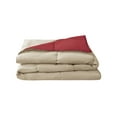thumbnail image 6 of VCNY Home Lincoln 7-Piece Taupe/Red Solid Reversible Bed in a Bag, King, 6 of 9