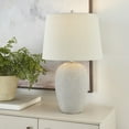 thumbnail image 3 of Nourison 23" Grey Unglazed Ceramic Rustic Urn Lamp for Bedroom, Living Room, Dining Room, Office, 3 of 8