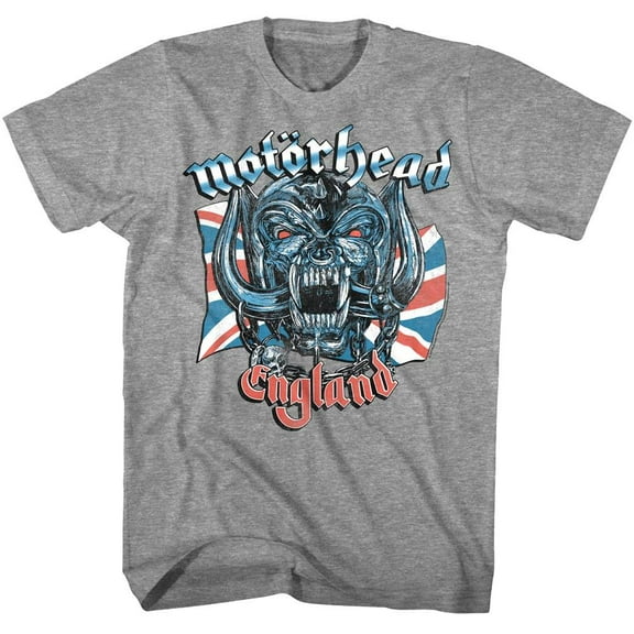 Motorhead British Warpig Men's T Shirt (GraphiteGrayHeather, AdultS)