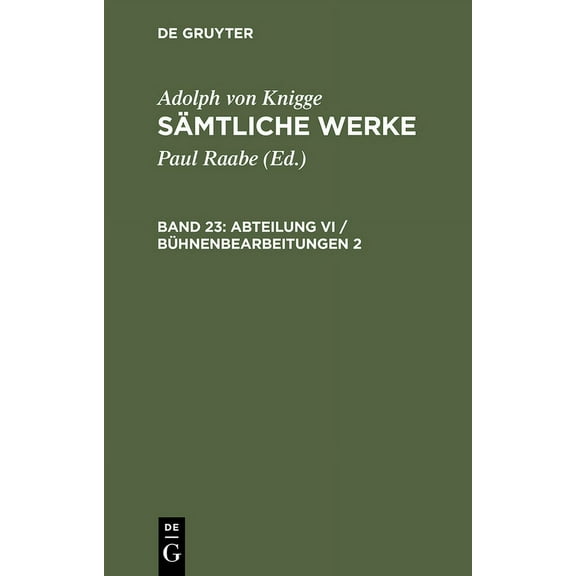 Abteilung VI / Bühnenbearbeitungen 2, (Hardcover)