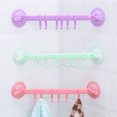 thumbnail image 3 of Wosthever Colgador de pared Vacío 6 Ganchos Estante Estantes colgantes ajustables Organizador Titulares Ventosa Accesorios de almacenamiento Type2 NO2, 3 of 6
