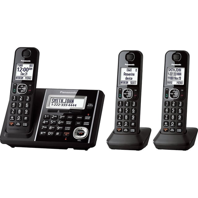 Teléfono fijo Panasonic KX-TGF343B DECT 3-Handset
