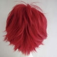 thumbnail image 3 of Peluca para cosplay S-noilite, corta, esponjosa, recta, color vino, 3 of 6