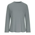 thumbnail image 4 of BXINGOHAI Workout Tops for Women Long Sleeve UPF 50+ UV Protection Sun Shirt Lightweight Quick Dry Hiking Shirts Gray 3XL, 4 of 6