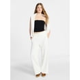 thumbnail image 2 of No Boundaries Soft Fleece Wide Leg Pants, 30” Inseam, 1 or 2-Pack, Women’s XXS-4X, 2 of 5