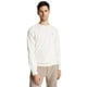thumbnail image 1 of Jersey Tommy Hilfiger liso con cuello redondo para hombre, color blanco pluma, 1 of 5