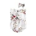 thumbnail image 3 of Mommy and Me Matching Clothes Mother Daughter Floral One Piece Jumpsuit Short Romper, 3 of 4