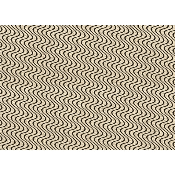 Ahgly Company Machine Washable Indoor Rectangle Transitional Coffee Brown Area Rugs, 8' x 12'