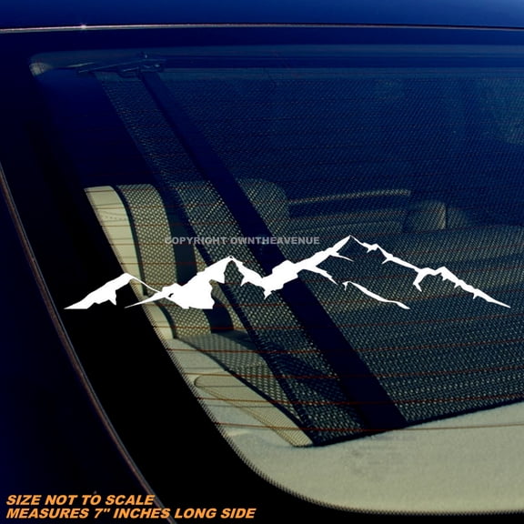 Hiking Camping Backpacking Outdoors Mountains Car Truck Vinyl Decal Sticker 7"