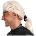 thumbnail image 3 of Mufeng Men's Colonial Wigs Colonial George Washington Costume Accessory Judge Lawyer Wig Beige One Size, 3 of 7