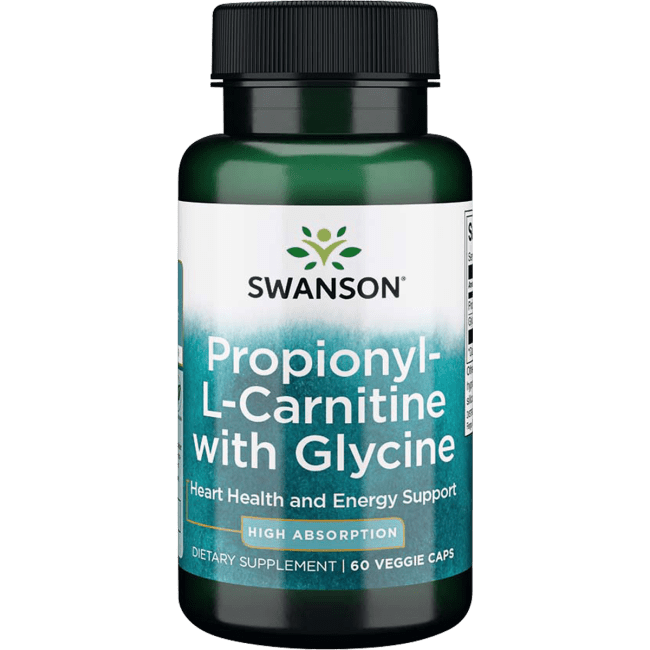 Swanson Propionyl LCarnitine with Glycine Gplc 60 Veggie Capsules