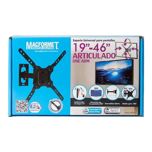 Soporte universal para pantallas Macformet Articulado de 19 a 46 pulgadas