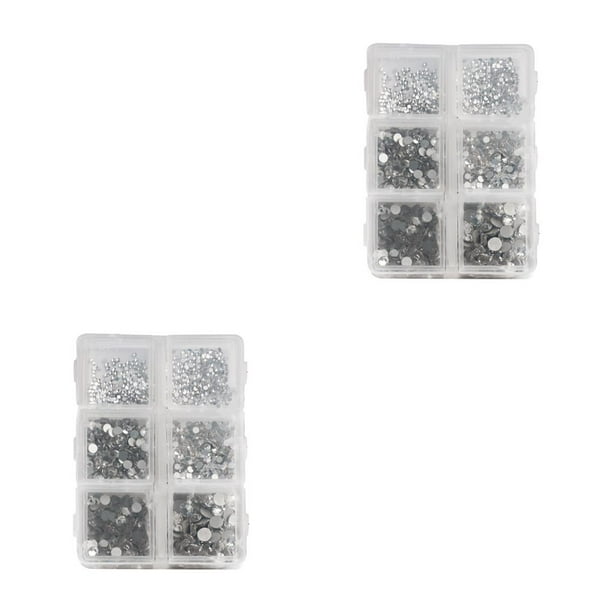 Seitruly 1 bolsa de cristal de cristal, pequeños y llamativos diamantes de imitación para uñas de fondo plano, artesanía DIY, diferentes Type2 NO2