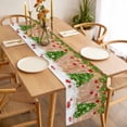 thumbnail image 3 of Christmas Tree Table Runner 48 Inches Long Farmhouse Dress Scarves, Xmas Red Balls Pine Branches Snowflakes New Year Dining Tablerunner for Coffee Table/Kitchen Island/Party Décor, 13" x 48", 3 of 8