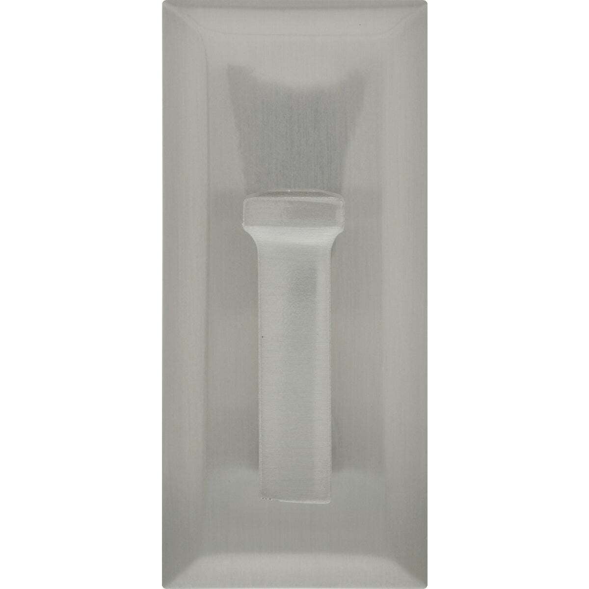 Hillman High and Mighty 15 Lb. Capacity Satin Nickel Rectangular Decorative Hook
