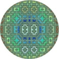 thumbnail image 1 of Ahgly Company Machine Washable Indoor Square Transitional Algae Green Area Rugs, 3' Square, 1 of 7