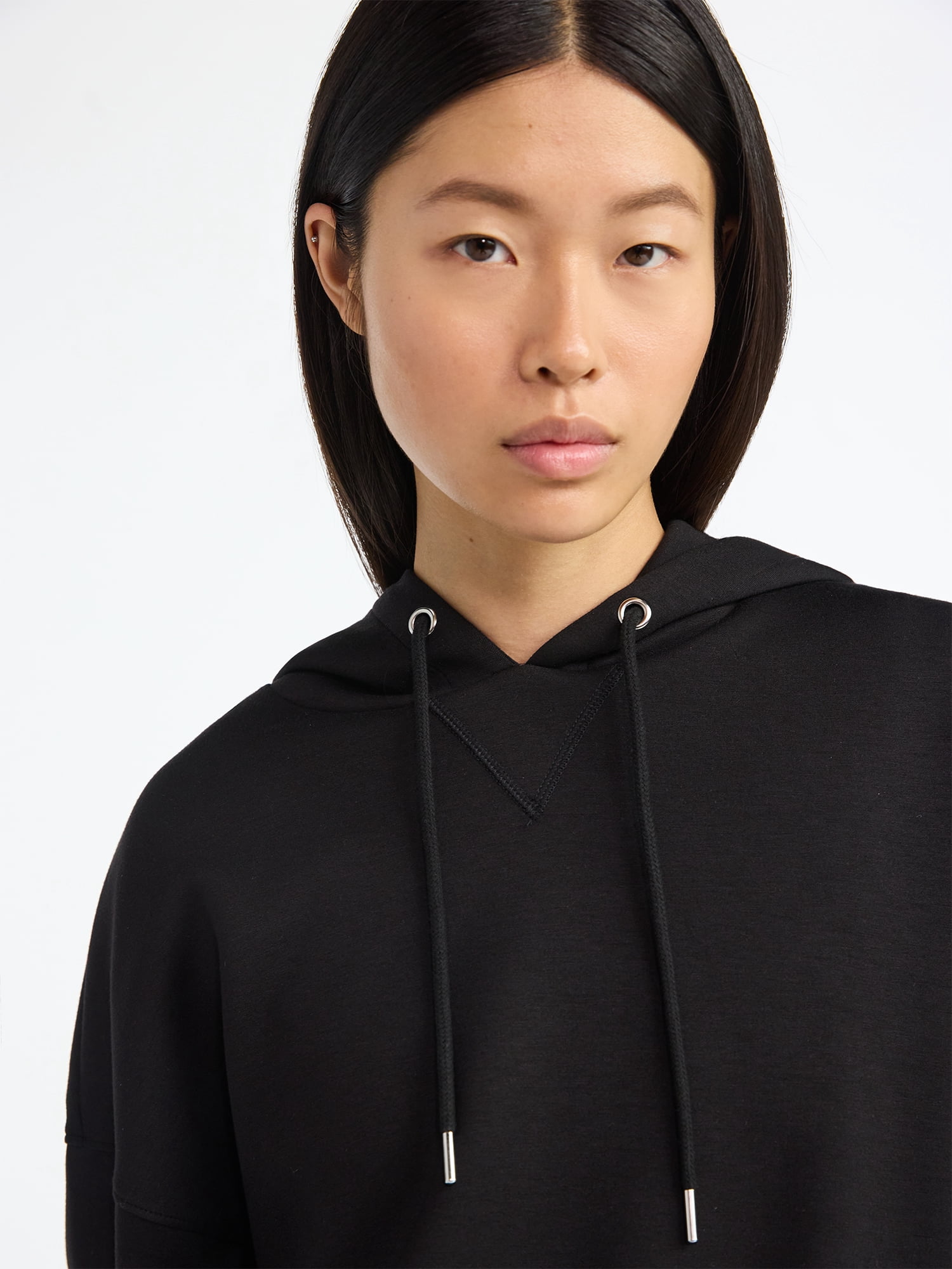 Scoop Women's and Women's Plus New Scubaknit Pullover Hoodie, Sizes XS-4X