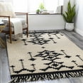 thumbnail image 4 of Hauteloom Glenorie Wool Living Room, Bedroom Area Rug - Bohemian, Transitional - Black, Cream - 8'10" x 12', 4 of 8
