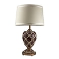 thumbnail image 1 of OK Lighting ORE-4298T Lampe de Table 28.75 Po. Pochoirs Curvae, Marron & Or, 1 of 1