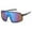 Black XL Sport Sunglasses, variant on Sport HD Sunglasses Futuristic Men Women Large Wrap Around Black Frame New