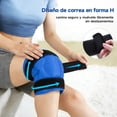 thumbnail image 4 of ALLJOY Knee Ice Pack Wrap, Ice Pack for Knee Pain Relief, Long-Lasting Knee Wrap Ice Pack for Knee Injuries for Pain Relief, Swelling, Bruises (13"X10.6"), 4 of 6