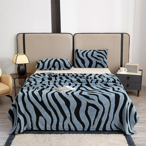 Manta Polar de Terciopelo de Leche de 198 X 140 Cm | Funda de Sofá Suave y Cálida | Borde Doble Que No Se Desprende | Chal Ligero y Portátil para Viajes, Picnic, Hogar, Coche y Exteriores