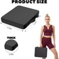 thumbnail image 5 of Stadium Seat Cushions - Portable Bleacher Cushions, 2.56" Extra Thick, Waterproof Oxford Fabric, Lightweight Stadium Seat Pads for Sports Events, Office, Camping, Outdoor Bench (1, Black), 5 of 7