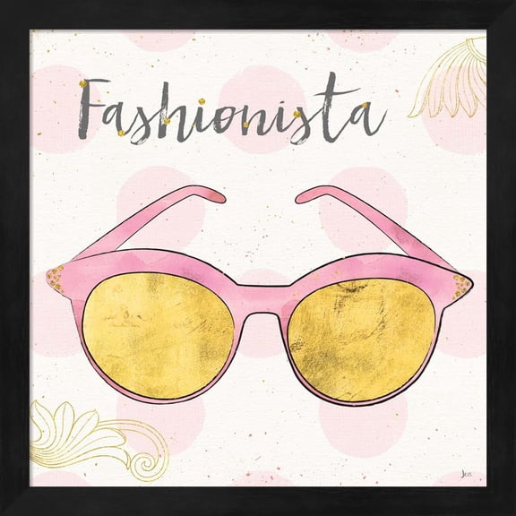 Fashion Blooms IV Pink by Jess Aiken, Framed Wall Art, 13.25W x 13.25H