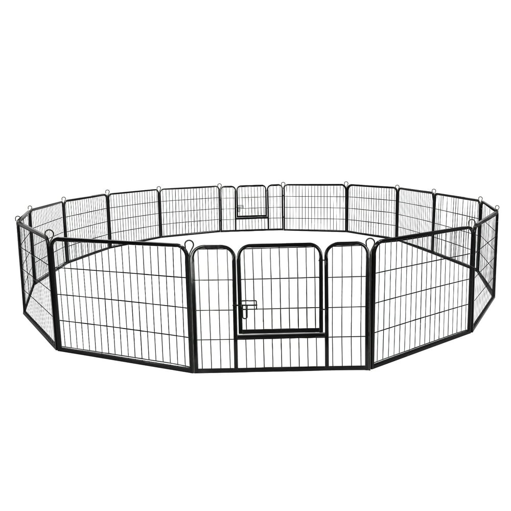 Zeny 24"H Heavy Duty Metal Dog Playpen, 16 Panels