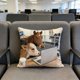 thumbnail image 1 of Funda de Almohada con Diseño de Caballo de Batalla, Ideal para Oficina, Ideal para Silla de Escritorio o Teletrabajo., 1 of 6
