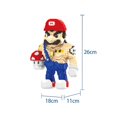 thumbnail image 1 of Small Brick Puzzle Toy Cartoon Oversized Muscles Mary Holds Mushroom, 1 of 5