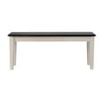thumbnail image 3 of Shaker Backless Dining Bench - European Black Ash/Antique White, 3 of 6
