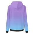 thumbnail image 5 of YUGYXL Plus Size Loose Hoodie for Women Gradient Color Drop Shoulders Sweatshirt Drawstring Comfy Long Sleeve Hoodies Sky Blue XXXXXL, 5 of 7