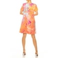 thumbnail image 5 of Women's Printed Short Sleeve Dress with Round Neckline and Side Pockets, 5 of 7