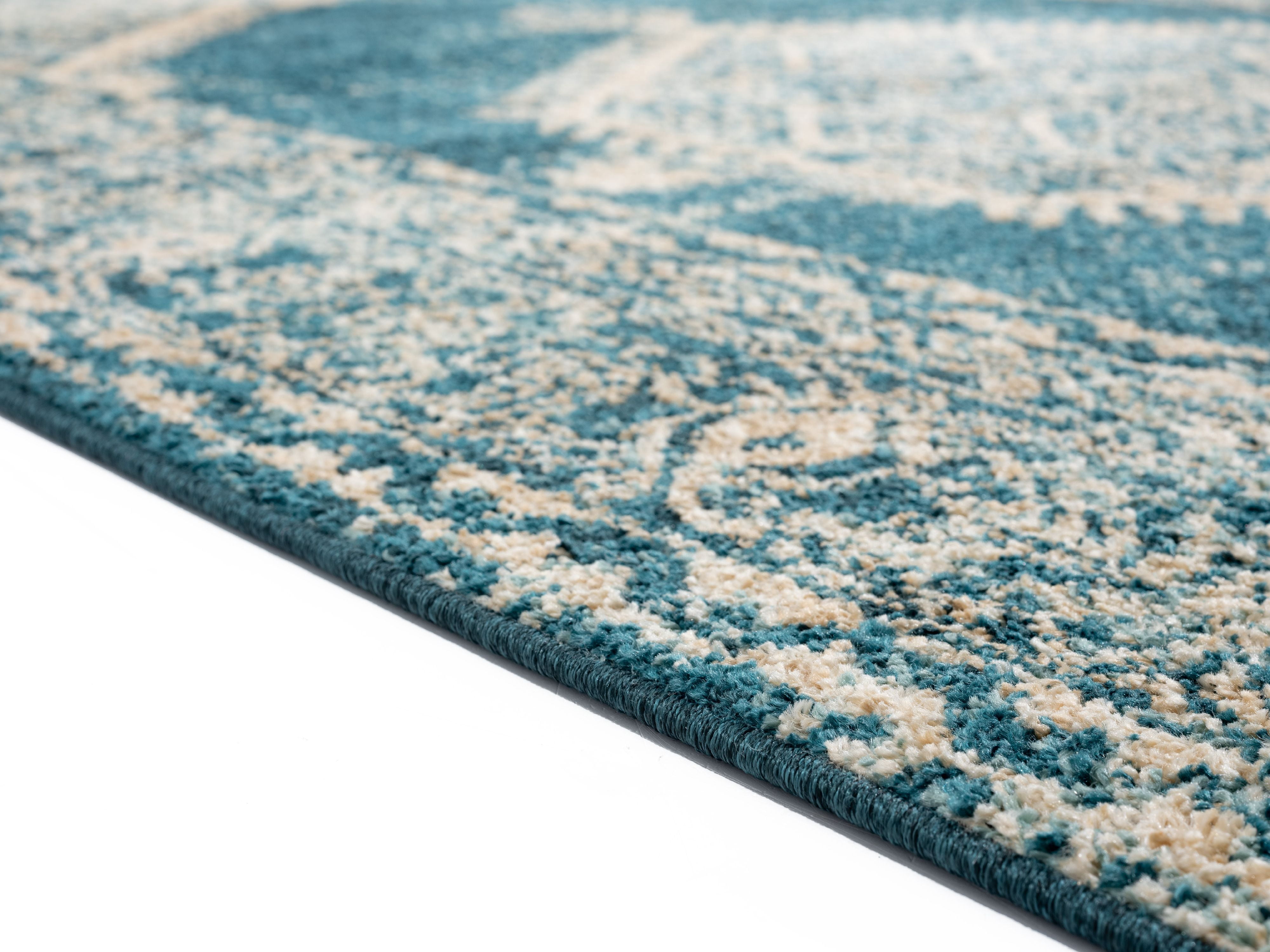 United Weavers Storybrooke Vassa Oriental Cerulean Woven Olefin/Frieze Area Rug or Runner