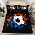 thumbnail image 2 of Castle Fairy Children Teens Soccer Queen Sheet Sets,Ball Game Bed Set, 2 of 7