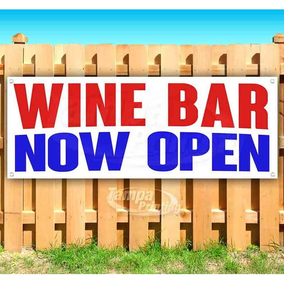 Wine Bar 13 oz Vinyl Banner With Metal Grommets