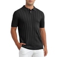 thumbnail image 1 of CAMISA POLO DE HOMBRE INSPIRE CHIC, TEXTURA DE PUNTO, CUELLO PUNTO, MANGA CORTA, TALLA 2XL, NEGRO, 1 of 6