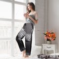thumbnail image 5 of Kdxio Women's Comfy Stretch Monochrome Leopard Horse Print Drawstring Pajama Pants-X-Large, 5 of 5