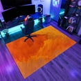 thumbnail image 3 of Grunge Orange Rug 5x8ft Area Rugs Abstract Gradient Art Rugs Soft Washable Non Slip Carpet for Room Living Room Bedroom Entry Floor Mats, 3 of 6