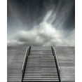 thumbnail image 2 of Claes  12x14 White Modern Wood Framed Museum Art Print Titled - Stair, 2 of 4